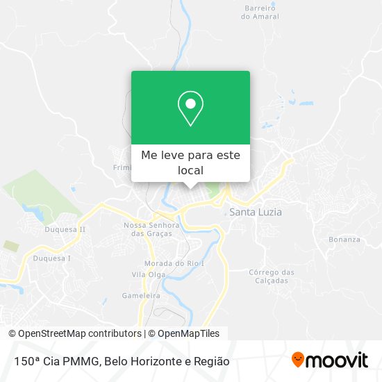 150ª Cia PMMG mapa