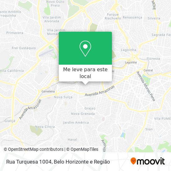 Rua Turquesa 1004 mapa