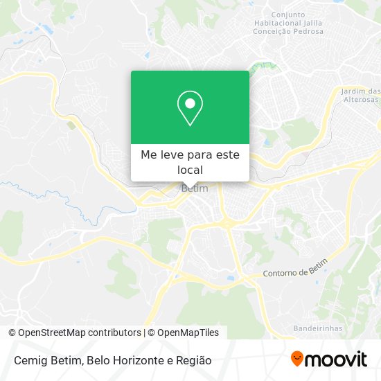 Cemig Betim mapa