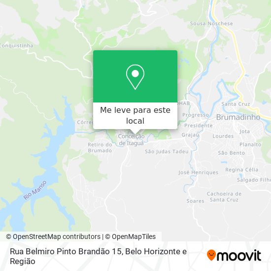 Rua Belmiro Pinto Brandão 15 mapa