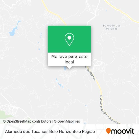 Alameda dos Tucanos mapa
