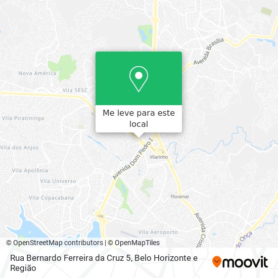 Rua Bernardo Ferreira da Cruz 5 mapa