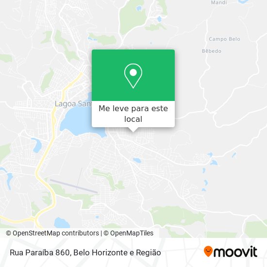 Rua Paraíba 860 mapa