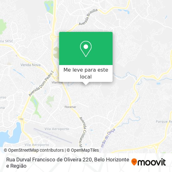 Rua Durval Francisco de Oliveira 220 mapa