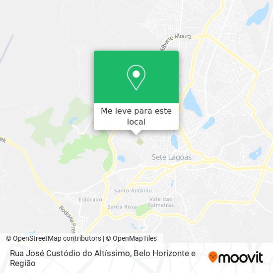 Rua José Custódio do Altíssimo mapa