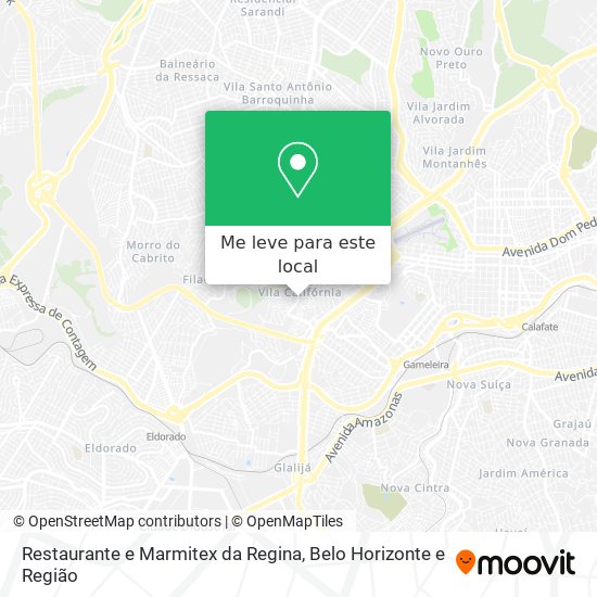 Restaurante e Marmitex da Regina mapa