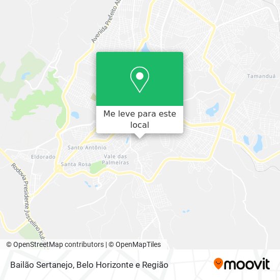 Bailão Sertanejo mapa