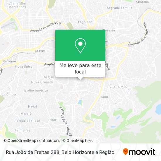 Rua João de Freitas 288 mapa