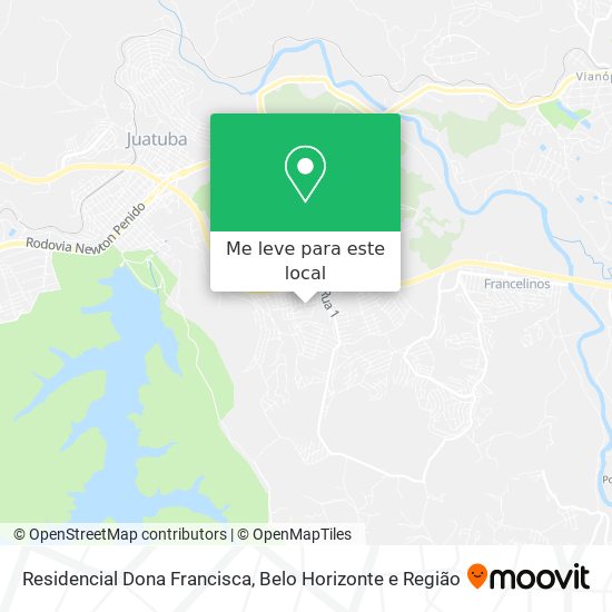 Residencial Dona Francisca mapa