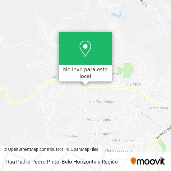 Rua Padre Pedro Pinto mapa
