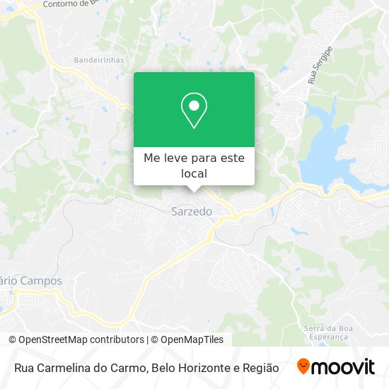 Rua Carmelina do Carmo mapa