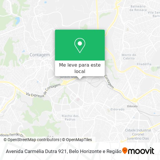 Avenida Carmélia Dutra 921 mapa