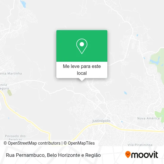 Rua Pernambuco mapa