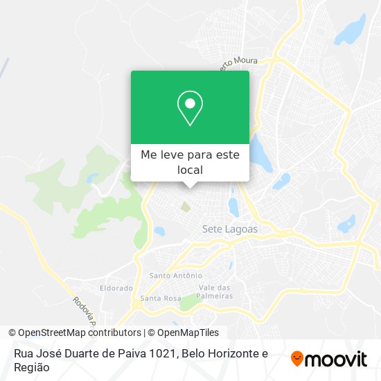 Rua José Duarte de Paiva 1021 mapa