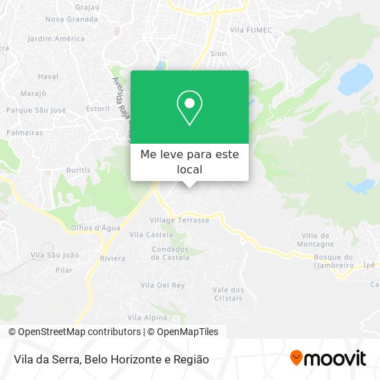 Vila da Serra mapa