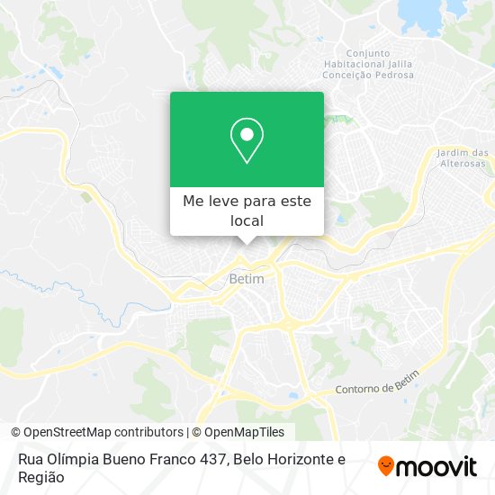 Rua Olímpia Bueno Franco 437 mapa