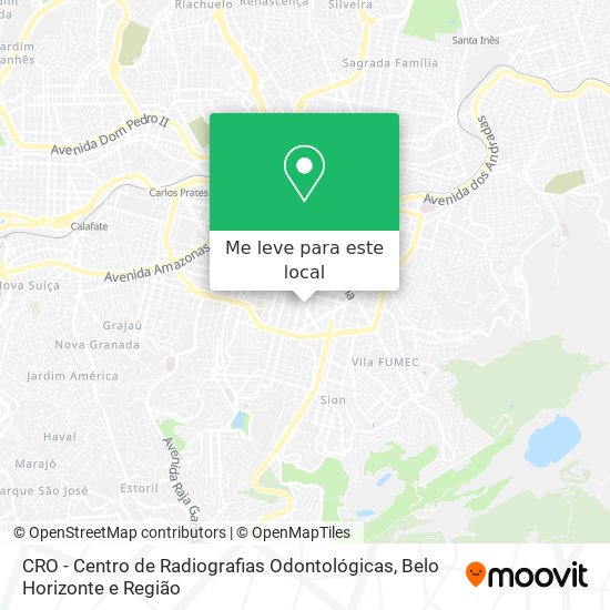 CRO - Centro de Radiografias Odontológicas mapa