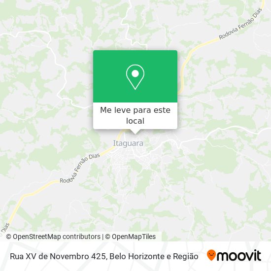 Rua XV de Novembro 425 mapa