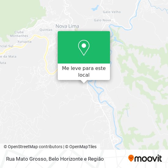 Rua Mato Grosso mapa