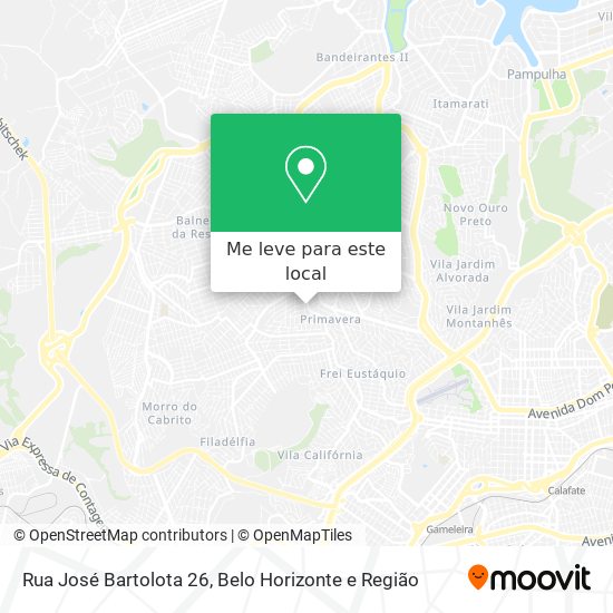 Rua José Bartolota 26 mapa