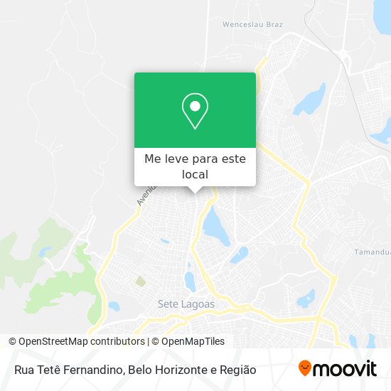 Rua Tetê Fernandino mapa