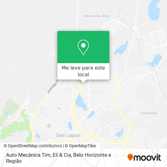 Auto Mecânica Tim, Eli & Cia mapa