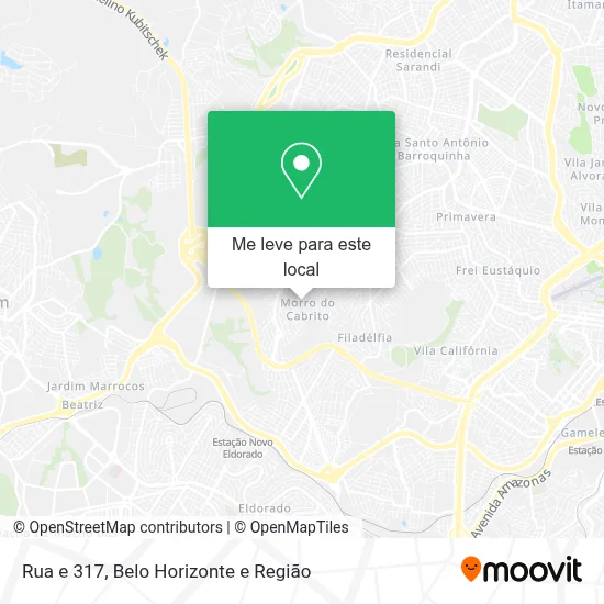 Rua e 317 mapa