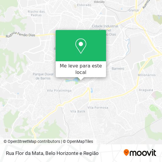 Rua Flor da Mata mapa