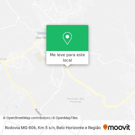 Rodovia MG-806, Km 5 s/n mapa