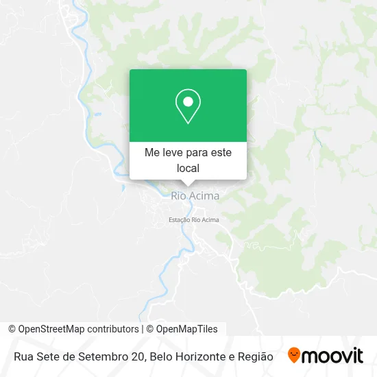 Rua Sete de Setembro 20 mapa