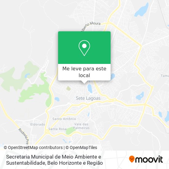 Secretaria Municipal de Meio Ambiente e Sustentabilidade mapa