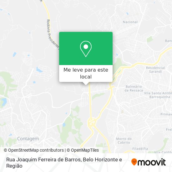 Rua Joaquim Ferreira de Barros mapa