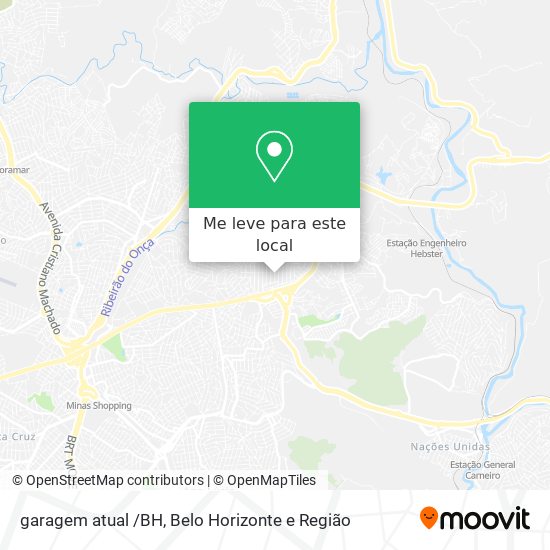 garagem atual /BH mapa