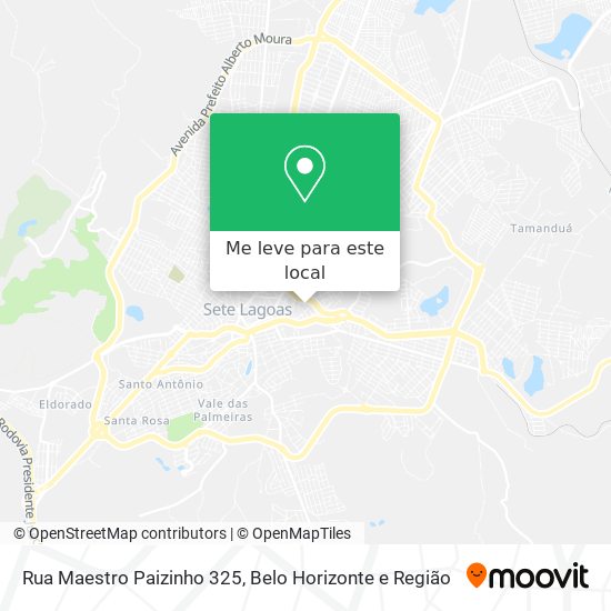 Rua Maestro Paizinho 325 mapa