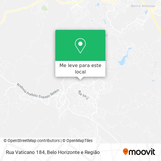 Rua Vaticano 184 mapa