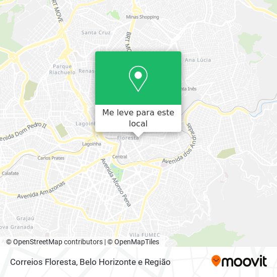 Correios Floresta mapa