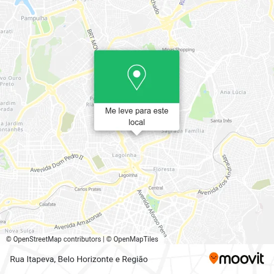 Rua Itapeva mapa