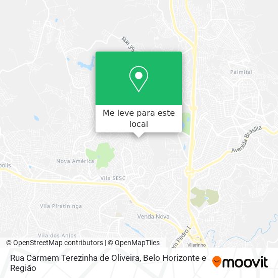 Rua Carmem Terezinha de Oliveira mapa
