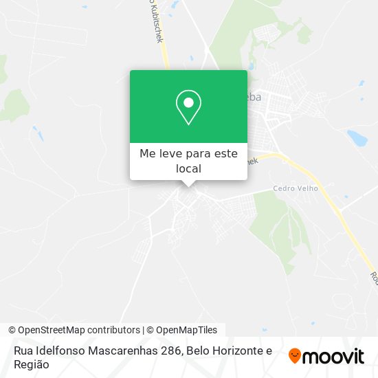 Rua Idelfonso Mascarenhas 286 mapa