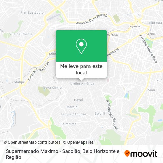 Supermercado Maximo - Sacolão mapa