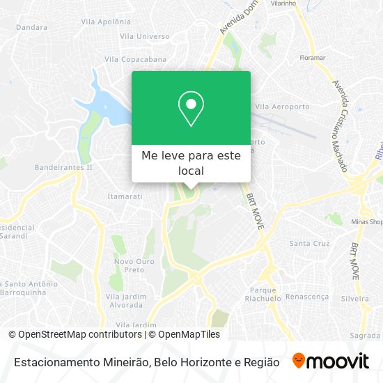 Estacionamento Mineirão mapa