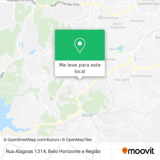 Rua Alagoas 1314 mapa