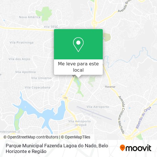 Parque Municipal Fazenda Lagoa do Nado mapa