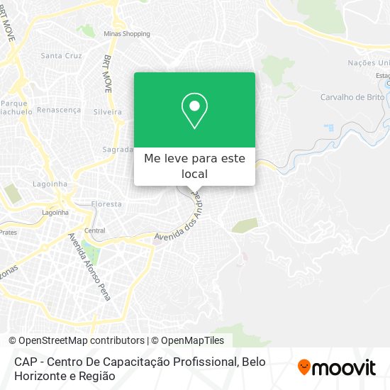 CAP - Centro De Capacitação Profissional mapa