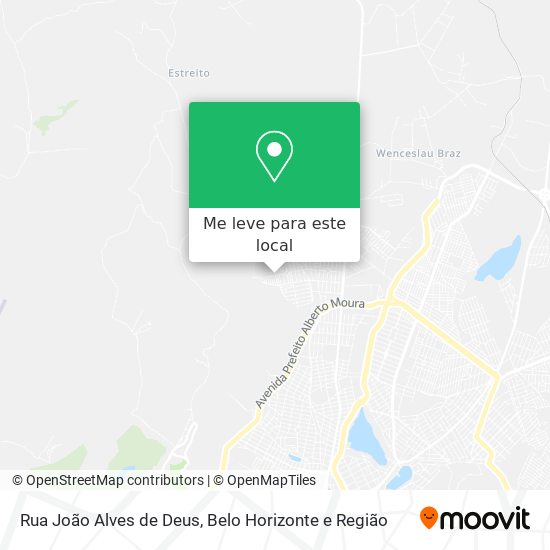 Rua João Alves de Deus mapa