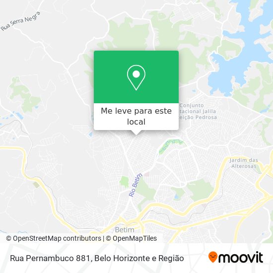 Rua Pernambuco 881 mapa