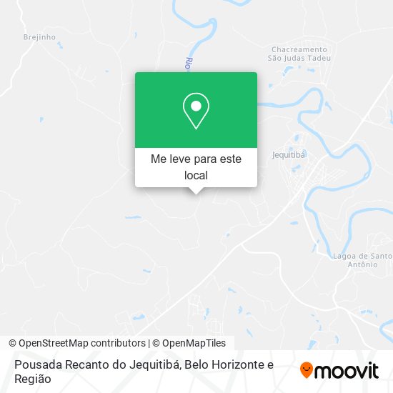 Pousada Recanto do Jequitibá mapa