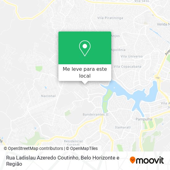 Rua Ladislau Azeredo Coutinho mapa