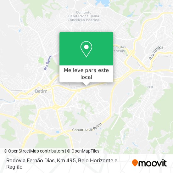 Rodovia Fernão Dias, Km 495 mapa