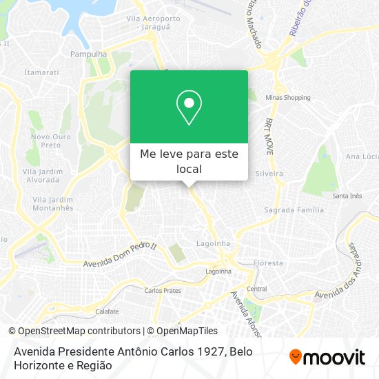 Avenida Presidente Antônio Carlos 1927 mapa